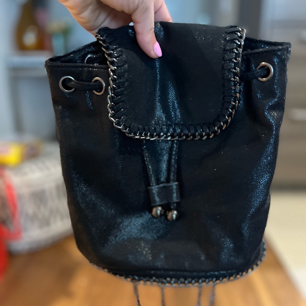 Black chic backpack